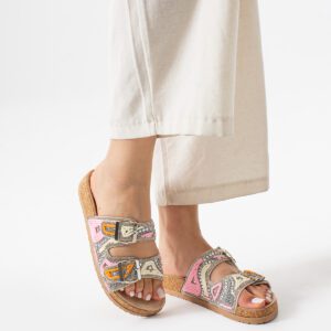 sera fuşya etnik günlük terlik