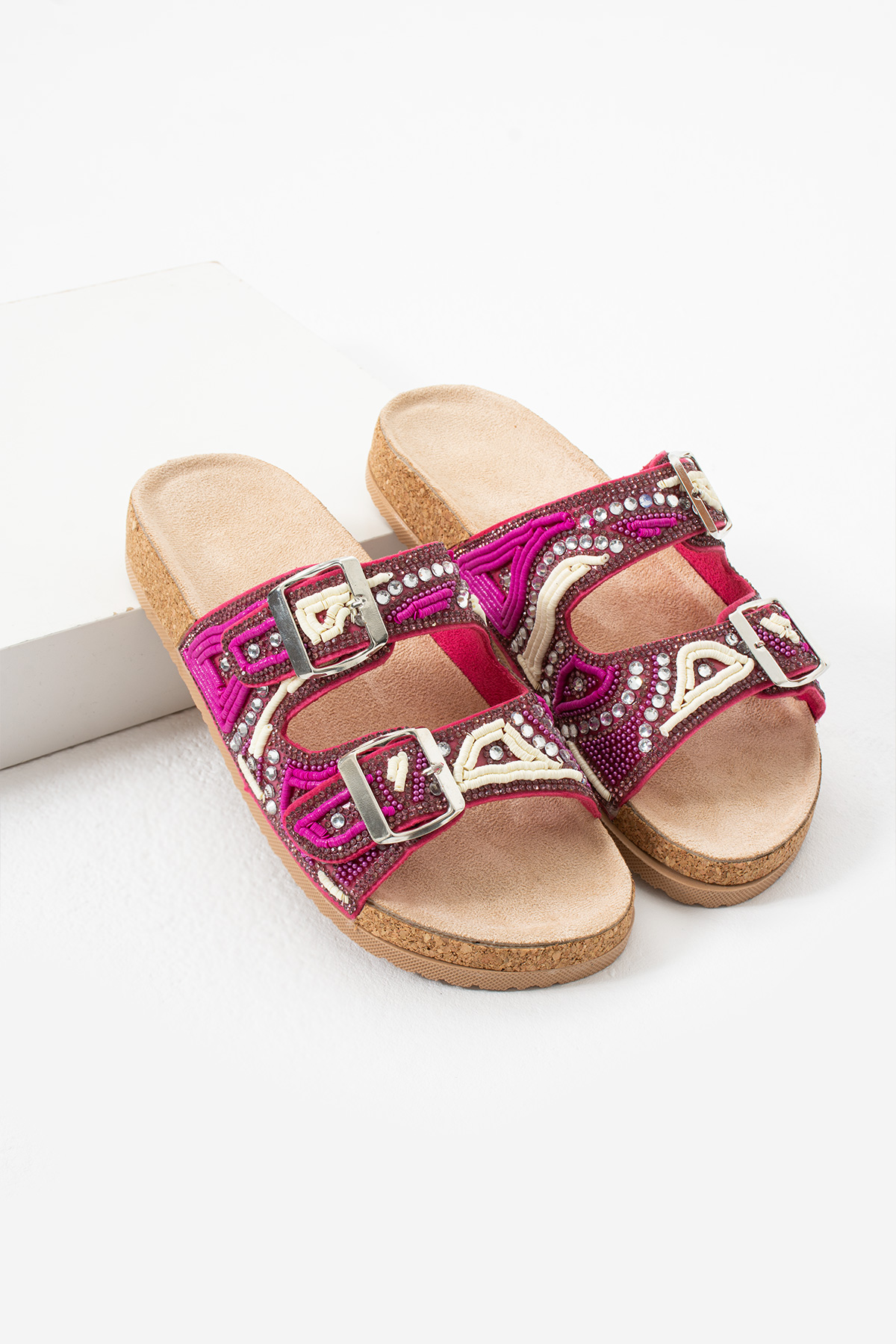 sera fuşya etnik günlük terlik sera fuşya etnik günlük terlik